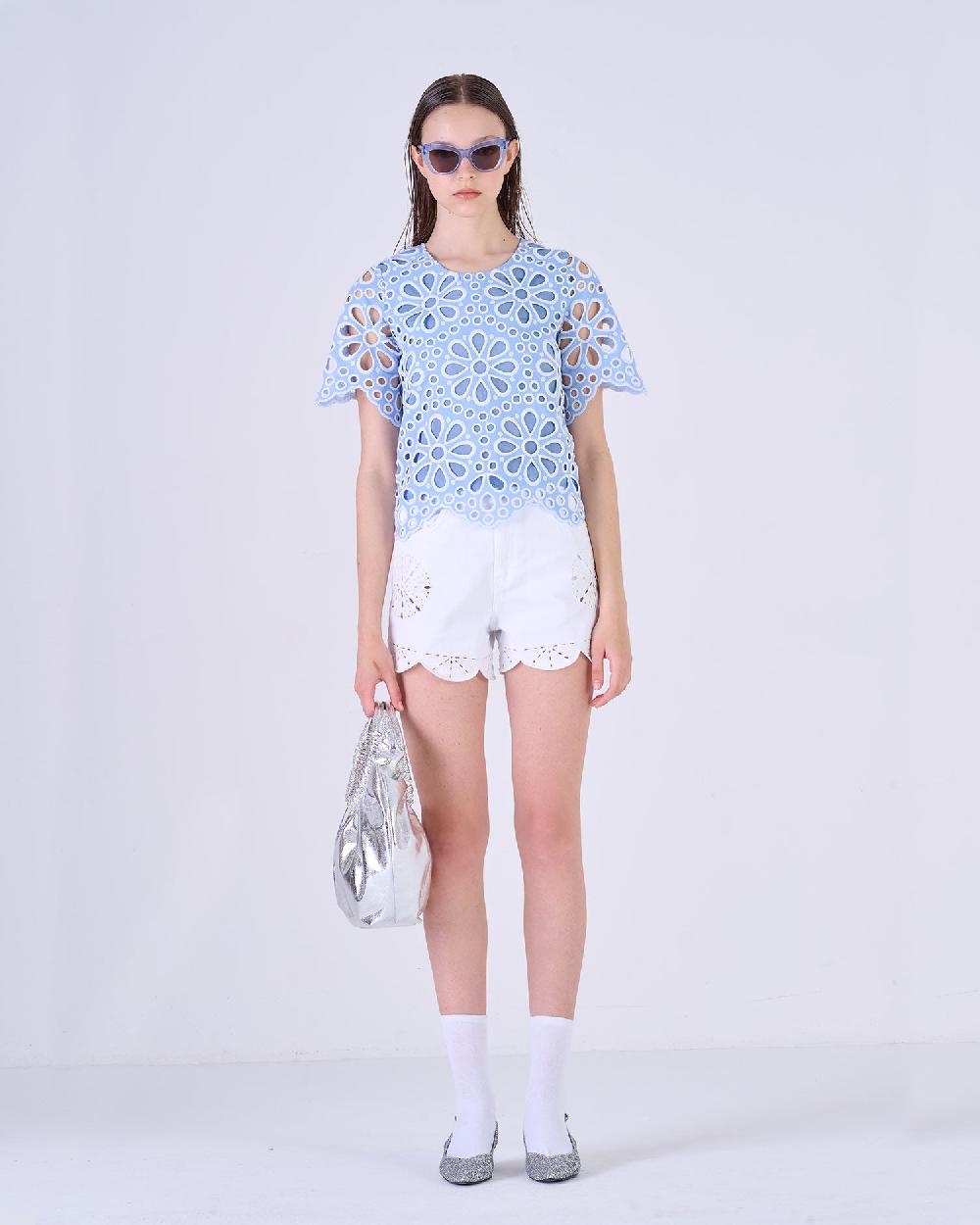 Silvian Heach Blusa traforata a fiori Fino Al -60%
