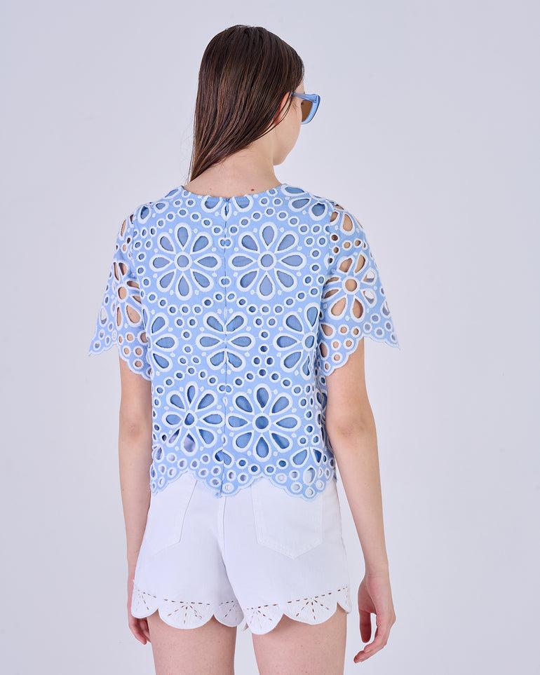 Silvian Heach Blusa traforata a fiori Fino Al -60%