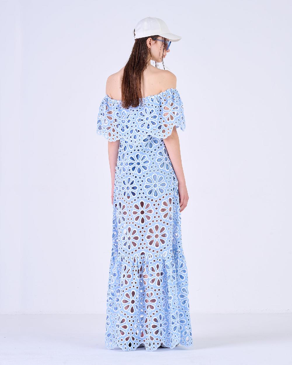 Silvian Heach Abito lungo traforato a fiori Shopping Online