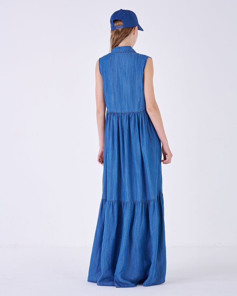 Silvian Heach Abito in denim Vendita Calda