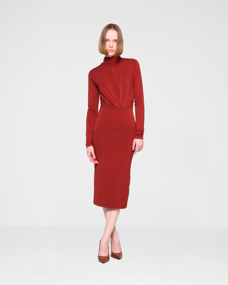 Silvian Heach Abito midi con drappeggio Promozione Limitata