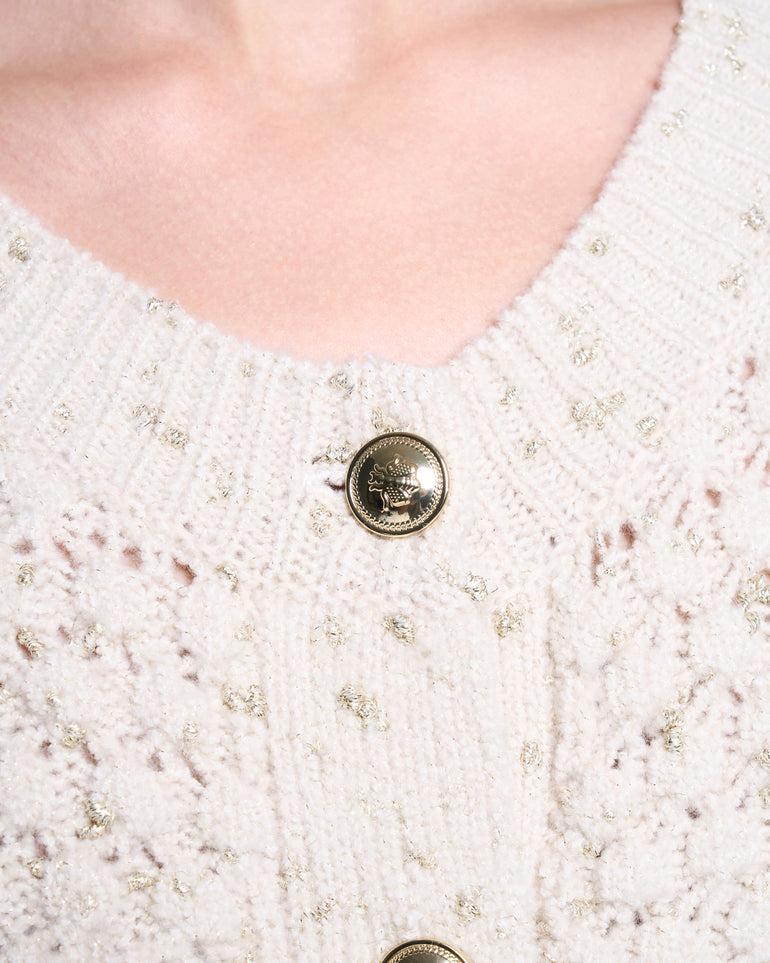 Silvian Heach Cardigan crop lavorato a maglia In Vendita
