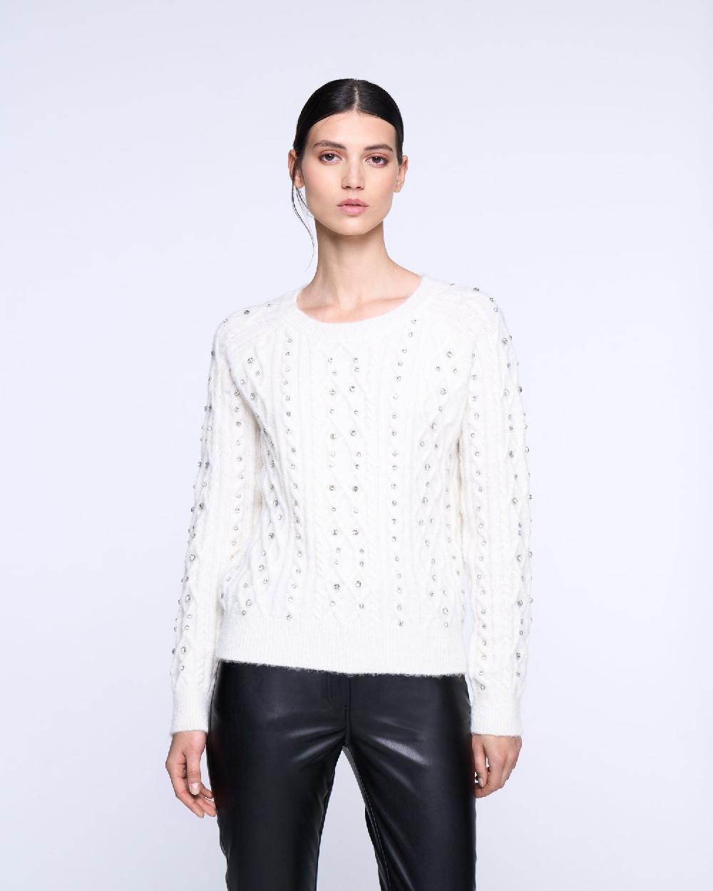 Silvian Heach Maglione con strass Nuovo