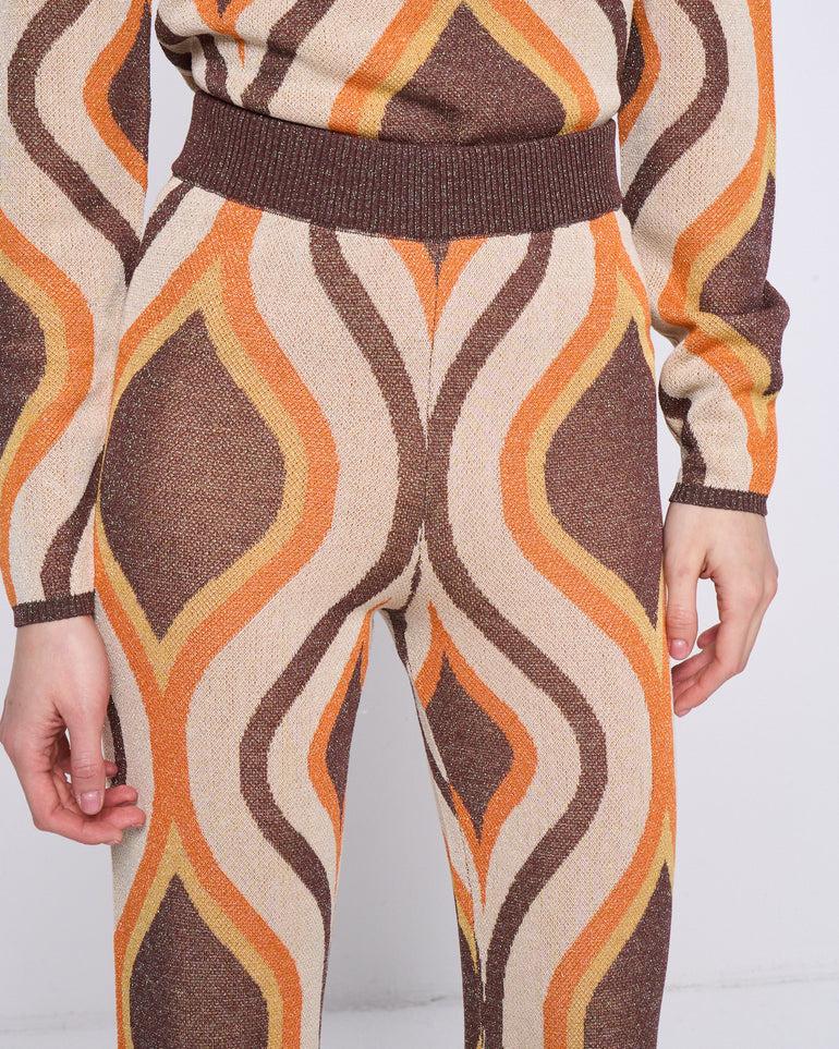 Silvian Heach Pantaloni a fantasia in lurex Offerta