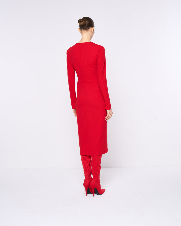 Silvian Heach Abito midi con scollo profondo 2025