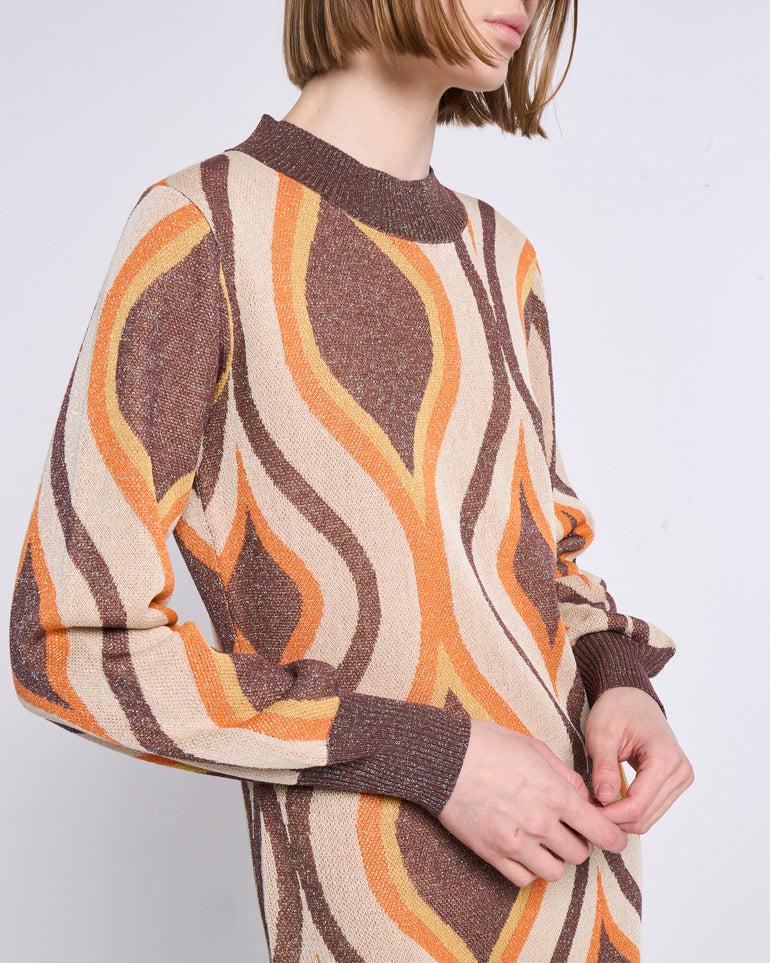 Silvian Heach Abito a fantasia in lurex Saldi