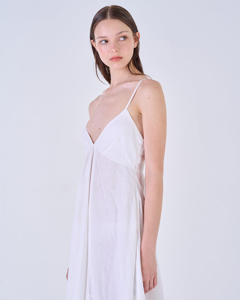 Silvian Heach Abito sottoveste in lino In Linea