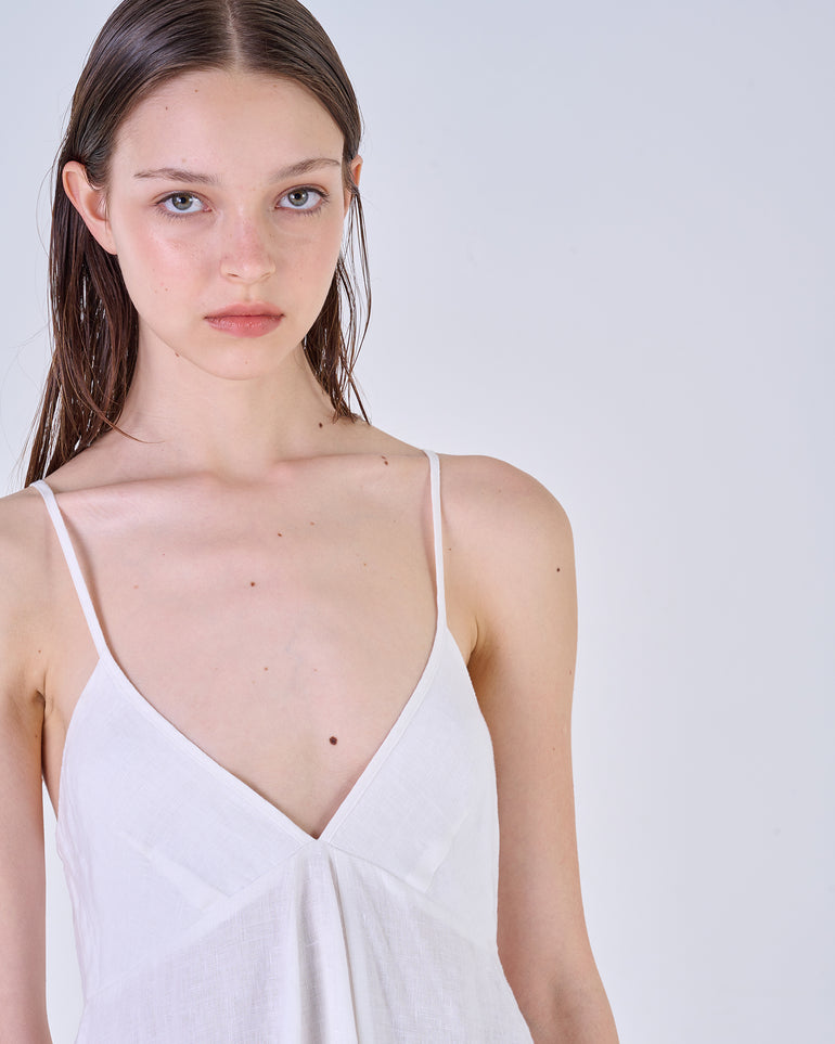 Silvian Heach Abito sottoveste in lino In Linea
