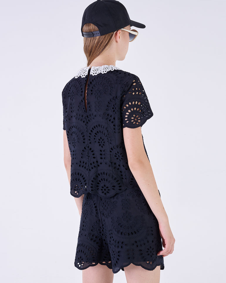 Silvian Heach Blusa in sangallo Sconto
