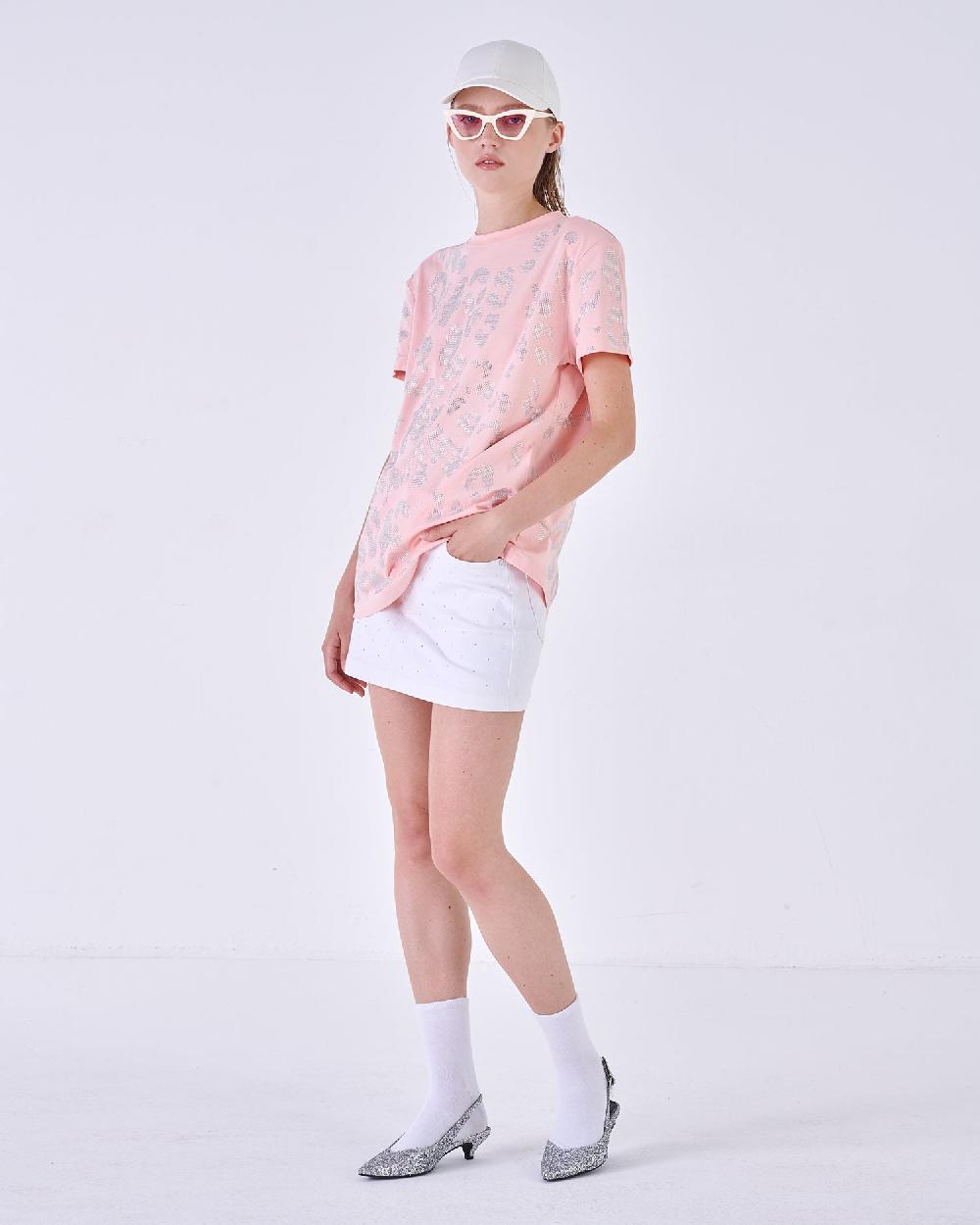 Silvian Heach T-Shirt con strass In Vendita