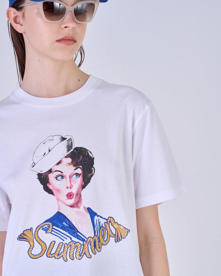 Silvian Heach T-shirt con stampa Sailor Hotsell