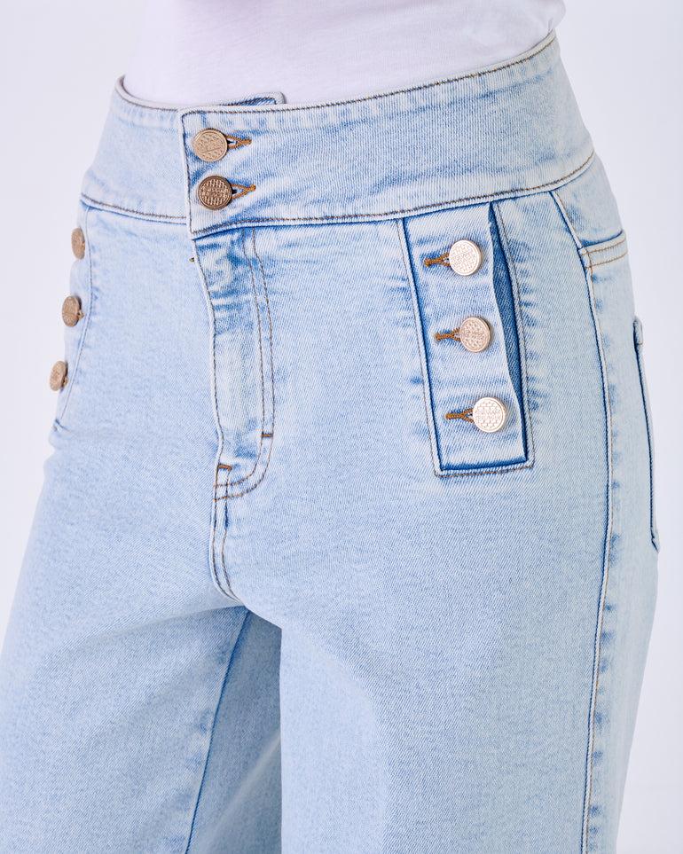 Silvian Heach Jeans con bottoni decorativi Saldi Di Fabbrica