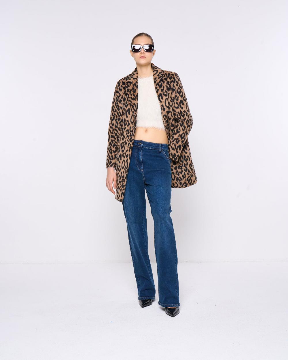Silvian Heach Cappotto monopetto leopardato Negozi Online