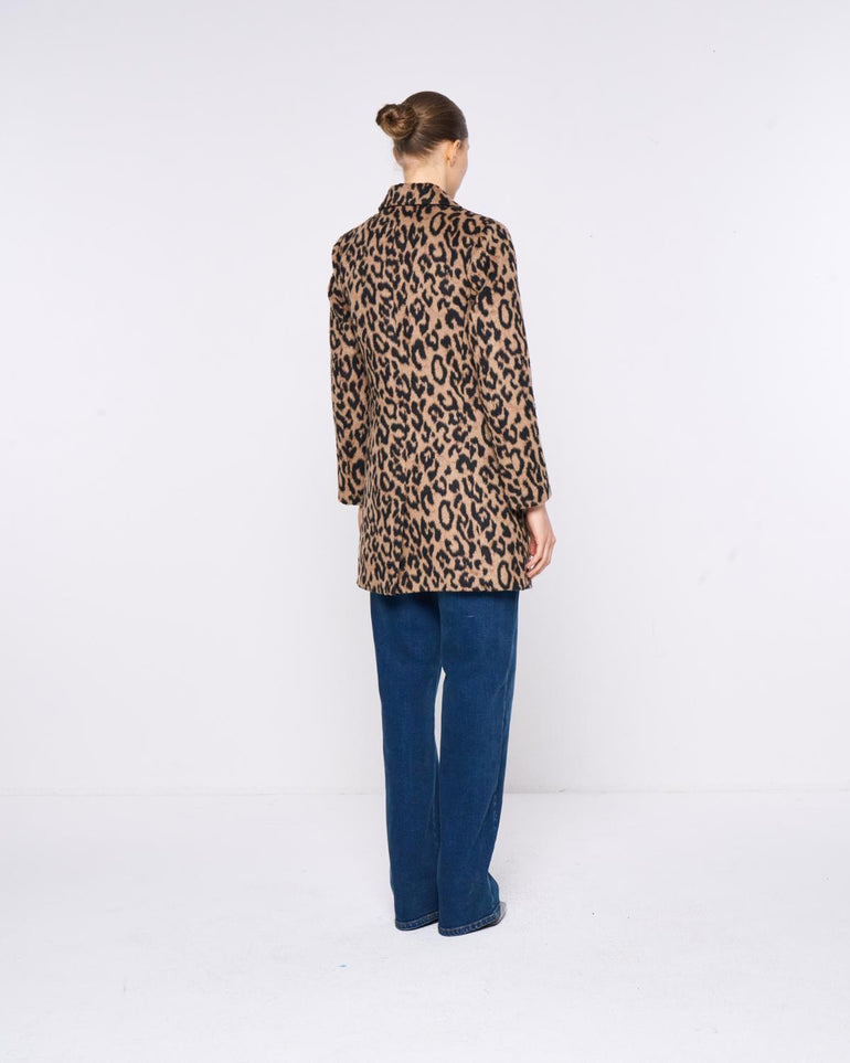Silvian Heach Cappotto monopetto leopardato Negozi Online