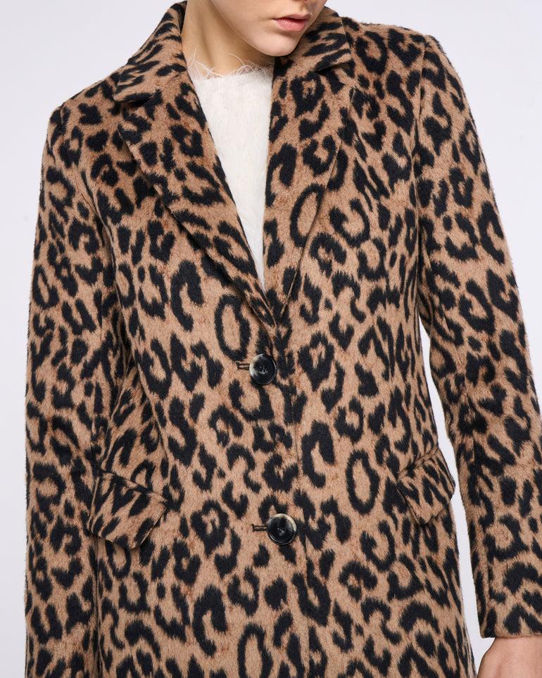 Silvian Heach Cappotto monopetto leopardato Negozi Online