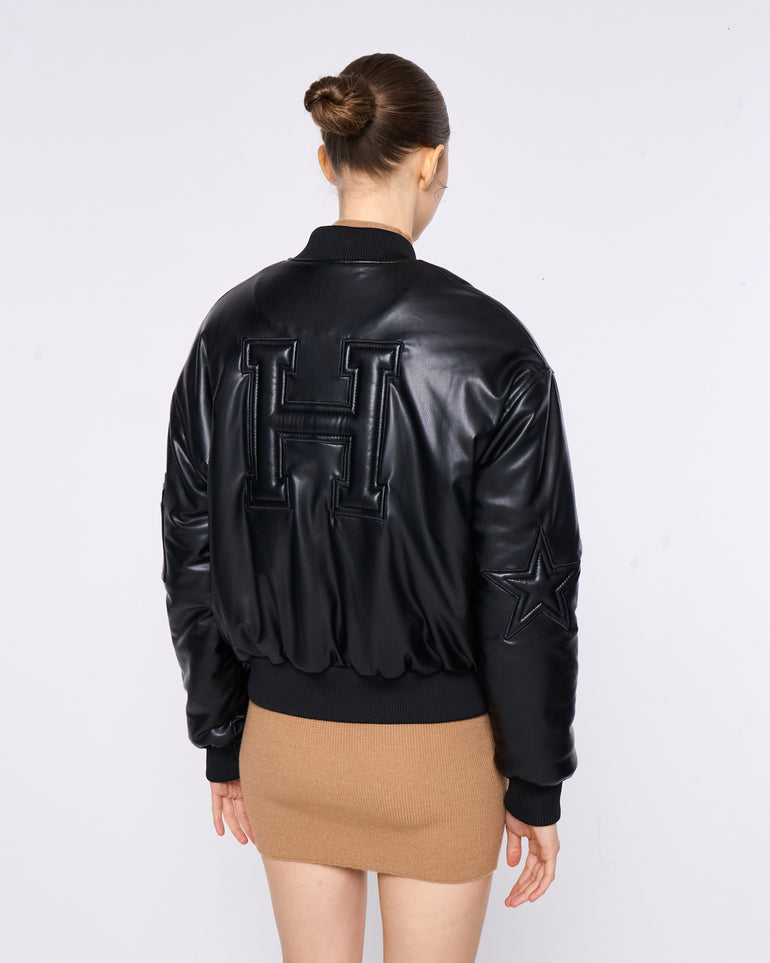 Silvian Heach Bomber in ecopelle Fino Al -60%
