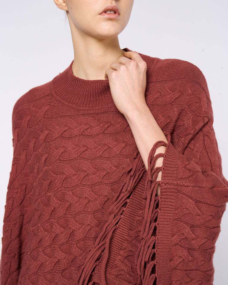 Silvian Heach Poncho in maglia intrecciata Negozi Online