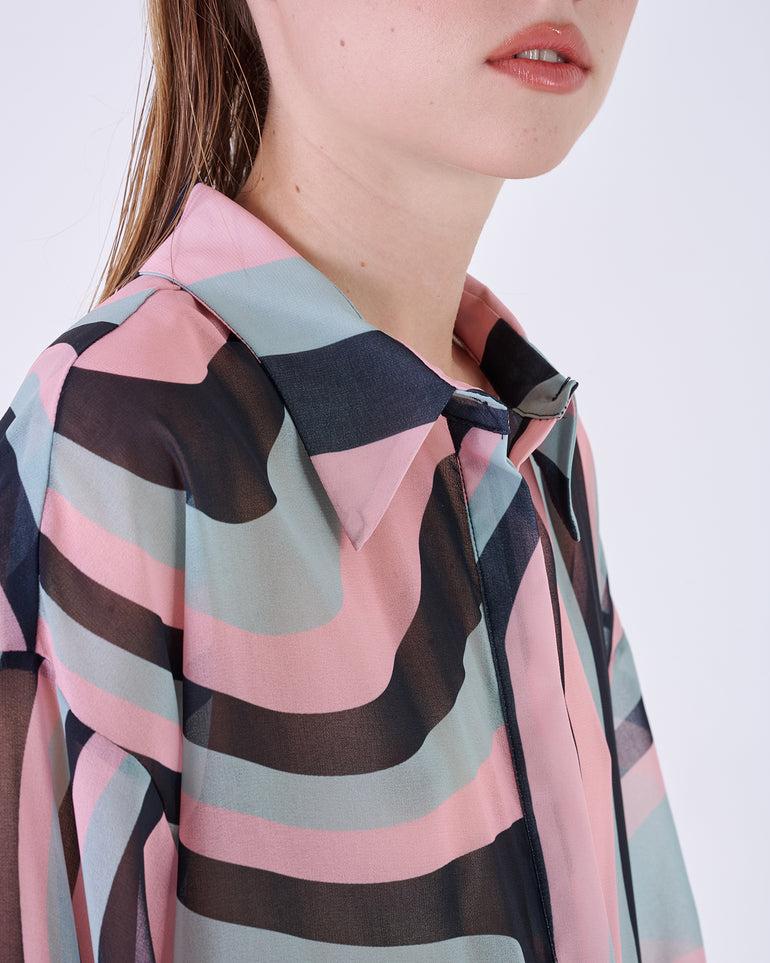Silvian Heach Camicia semitrasparente multicolor Grande vendita