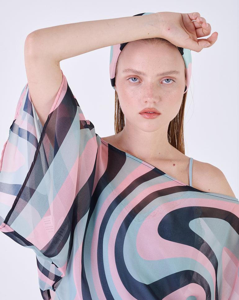 Silvian Heach Blusa semitrasparente multicolor Fornitura limitata