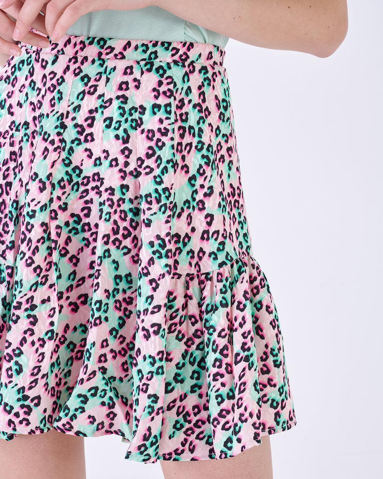 Silvian Heach Minigonna leopardata Offerta Pasqua