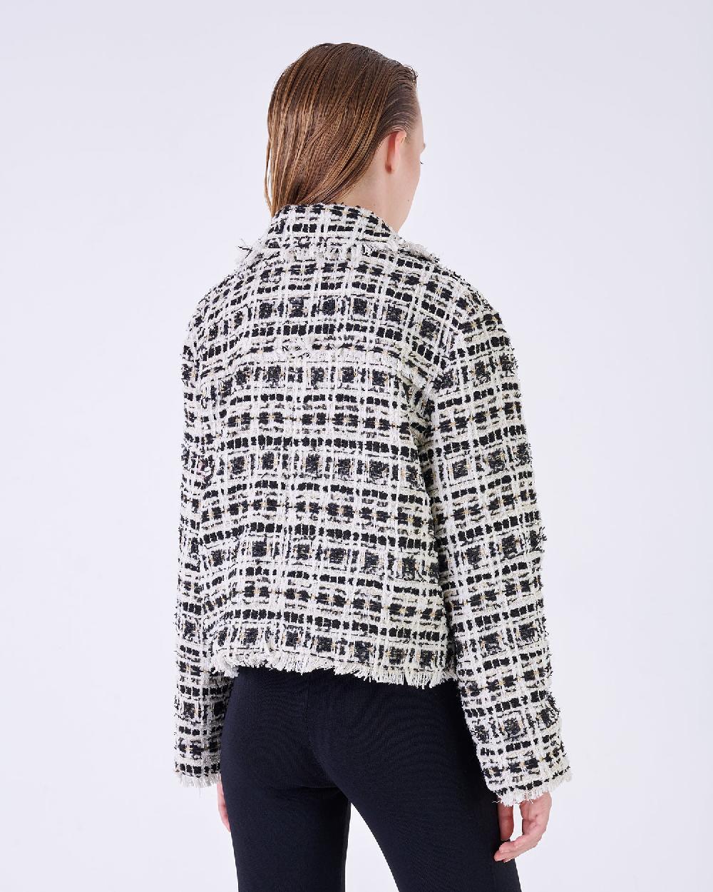 Silvian Heach Giacca in tessuto strutturato con frange Latest stili