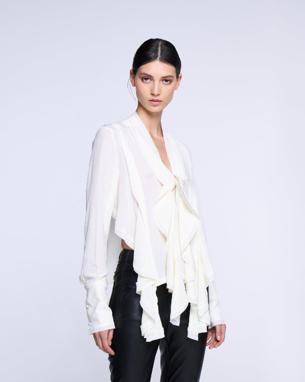 Silvian Heach Blusa con rouches Italy
