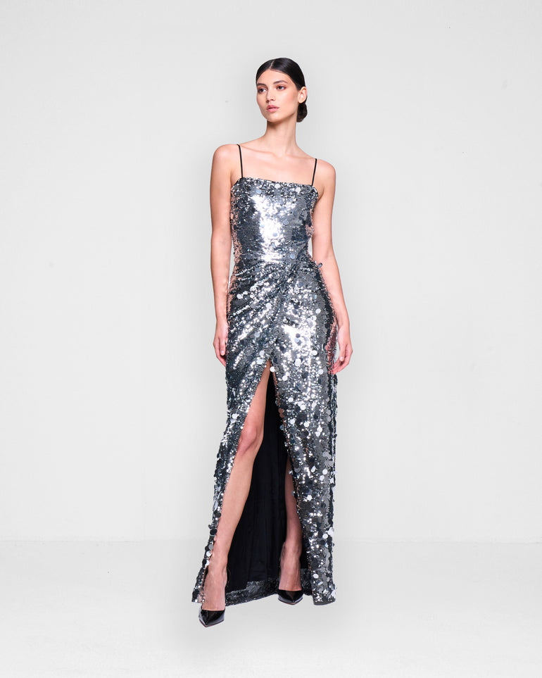 Silvian Heach Abito lungo con paillettes Acquista Ora