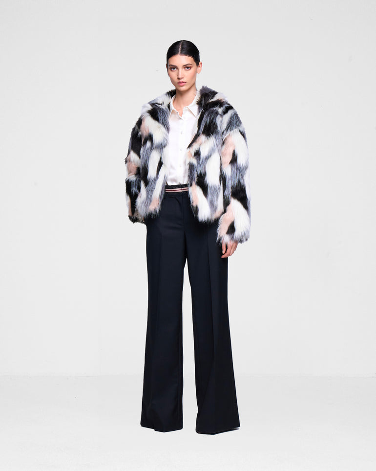 Silvian Heach Pelliccia faux fur multicolor Consegna Veloce