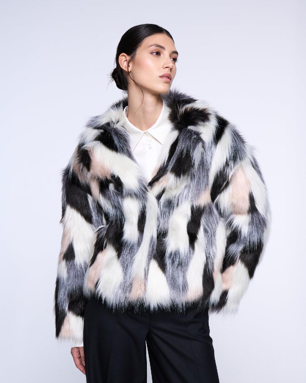 Silvian Heach Pelliccia faux fur multicolor Consegna Veloce