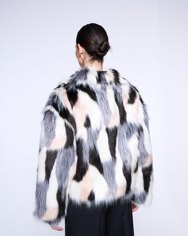 Silvian Heach Pelliccia faux fur multicolor Consegna Veloce