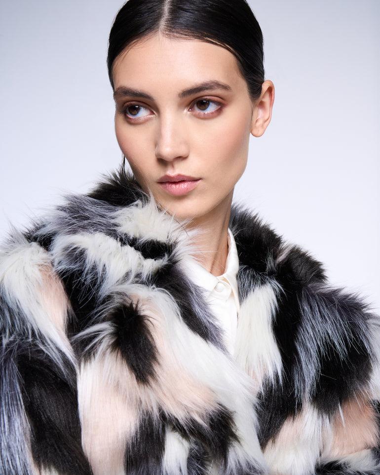 Silvian Heach Pelliccia faux fur multicolor Consegna Veloce