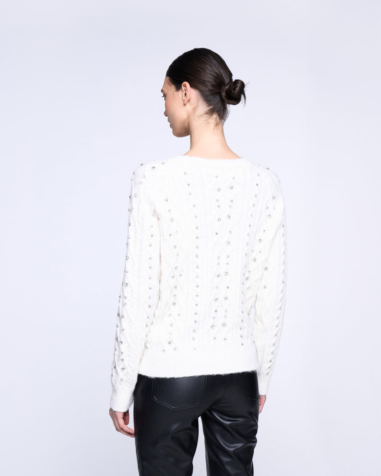 Silvian Heach Maglione con strass Sconto