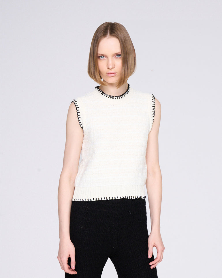 Silvian Heach Canotta con colori a contrasto Offerta speciale