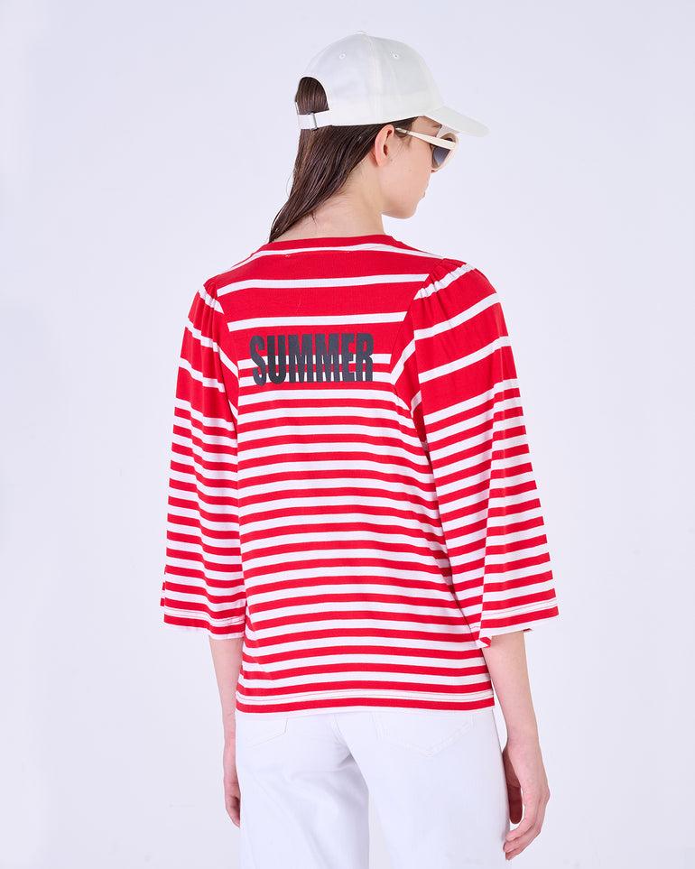 Silvian Heach T-Shirt a righe Smaltimento dello stoccaggio