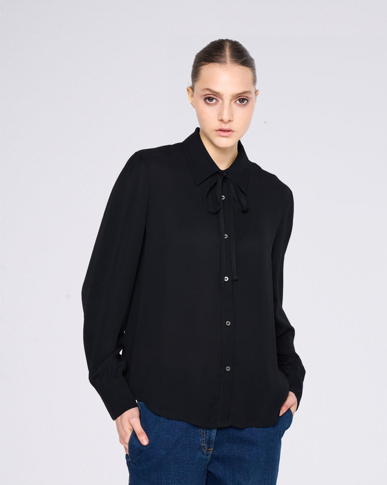 Silvian Heach Camicia con fiocco Offerte speciali