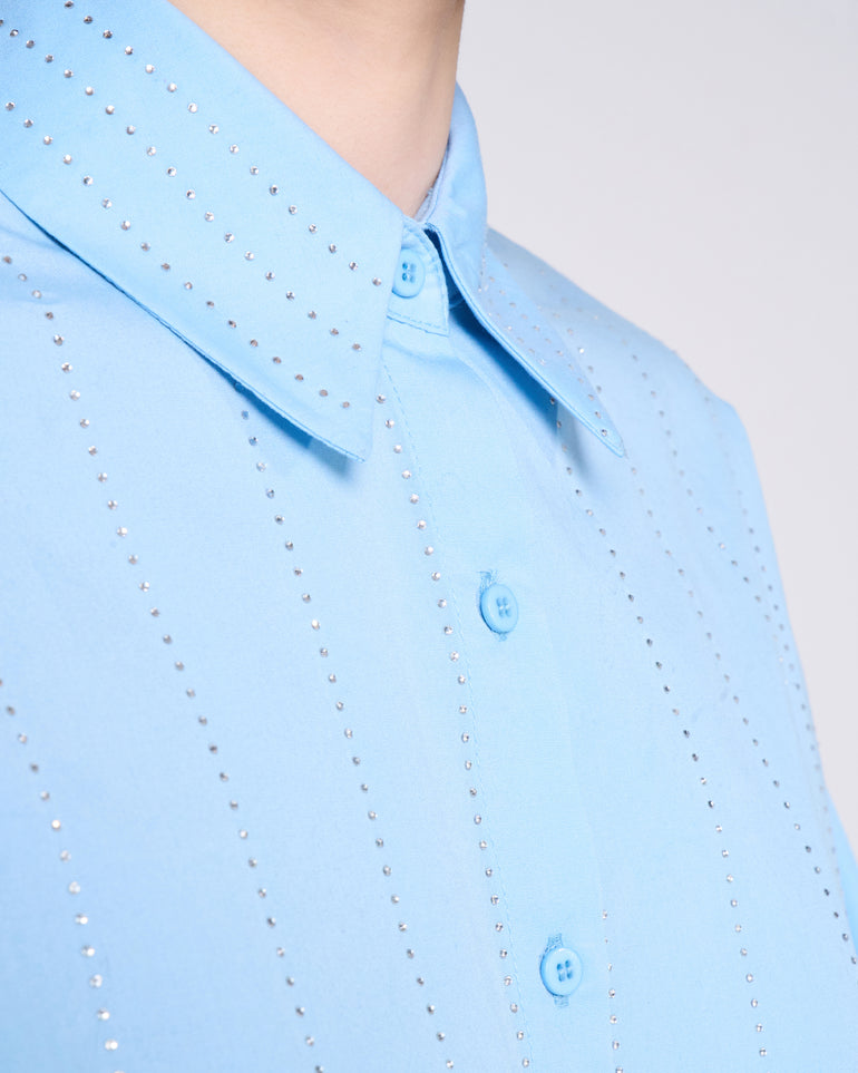 Silvian Heach Camicia crop con strass Ritorno libero