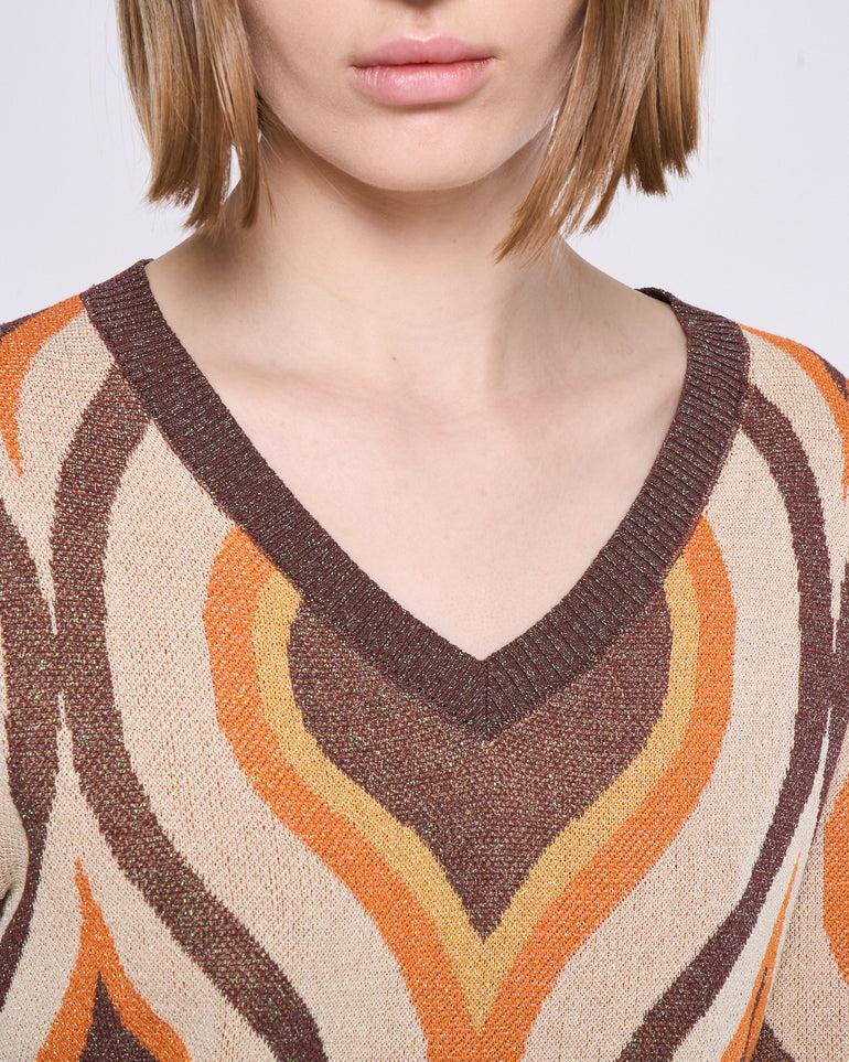 Silvian Heach Maglia a fantasia il lurex Sostegno trimestrale