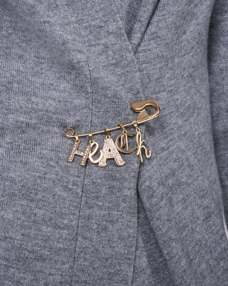 Silvian Heach Cardigan lungo con spilla Fino al 55% di sconto