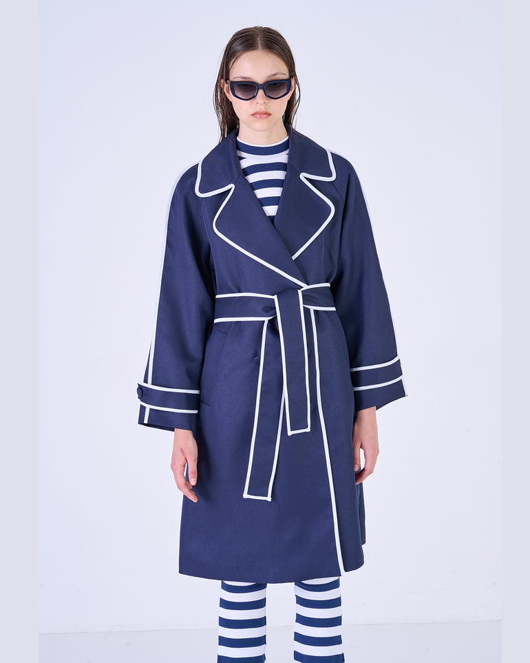 Silvian Heach Trench con bordi a contrasto Fino Al -60%