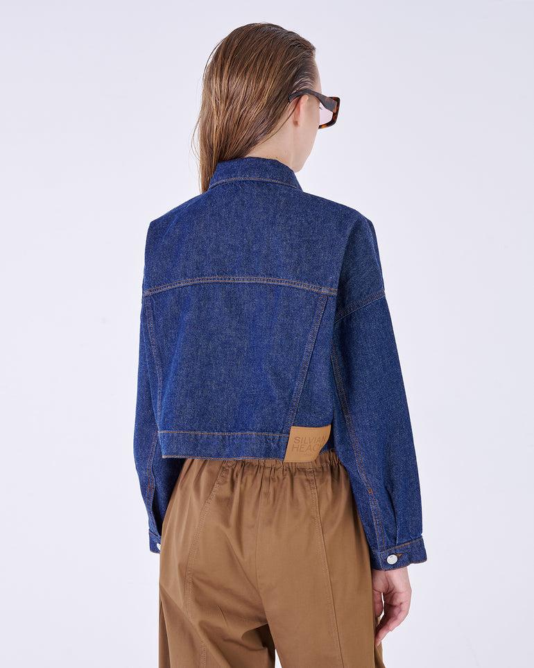 Silvian Heach Giacca cropped in denim Online