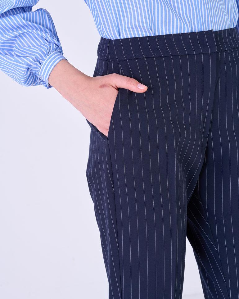 Silvian Heach Pantaloni carrot gessati Offerte