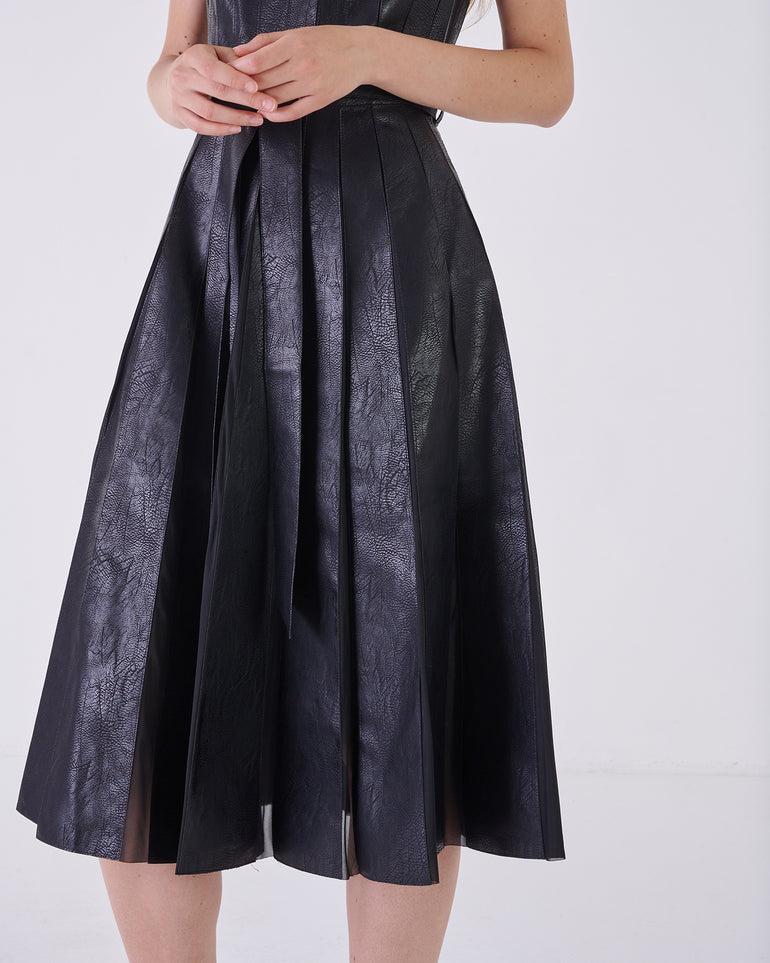 Silvian Heach Abito midi effetto pelle Offerta natalizia
