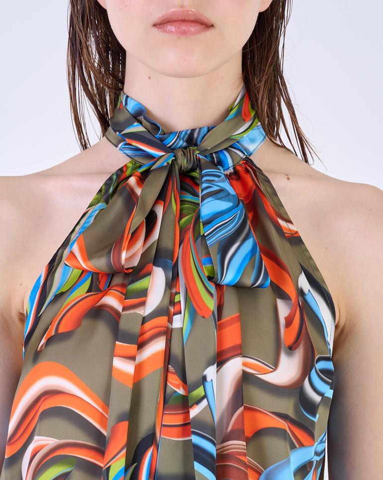 Silvian Heach Top stampato con scollo all'americana Super Saving Price