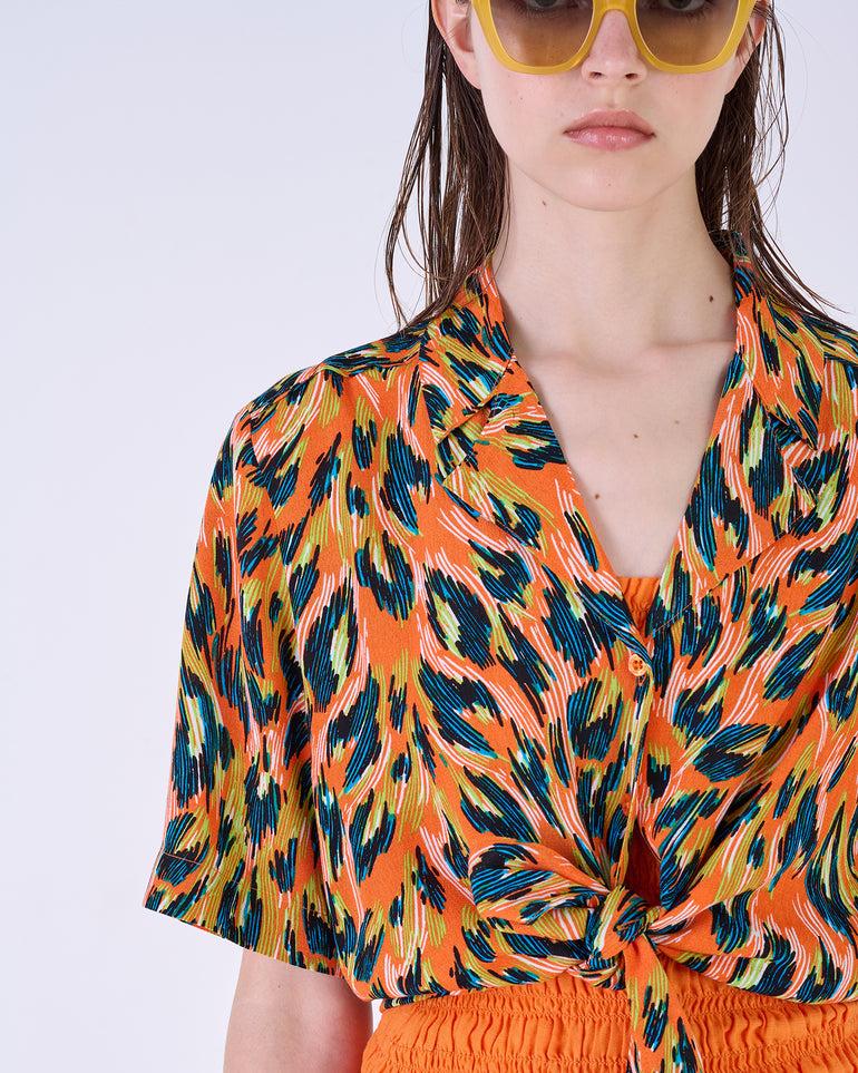 Silvian Heach Camicia cropped maculata Latest stili