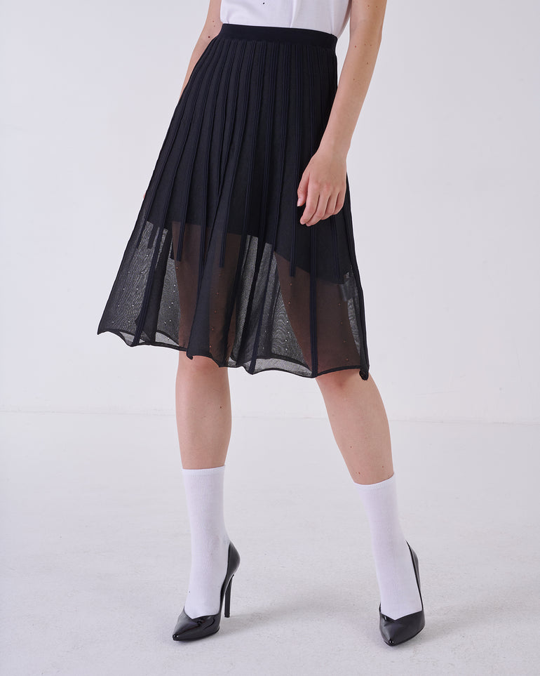 Silvian Heach Minigonna velata Black Friday Prezzi