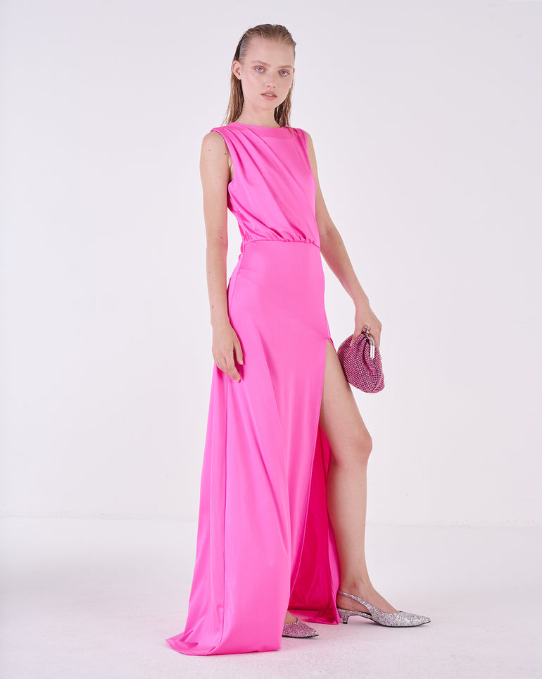 Silvian Heach Abito lungo con spacco laterale Negozi Online
