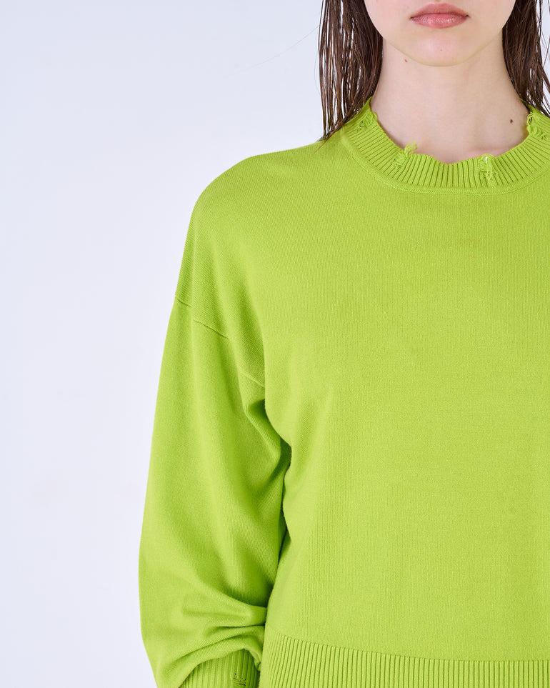 Silvian Heach Maglia con orli sfrangiati Fino Al -60%
