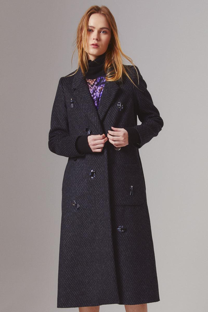 Shirtaporter CAPPOTTO MONOPT CON RICAMI 2025