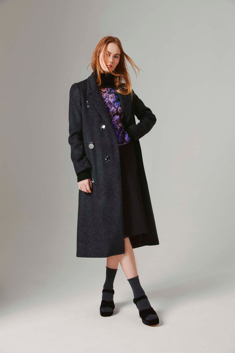 Shirtaporter CAPPOTTO MONOPT CON RICAMI 2025