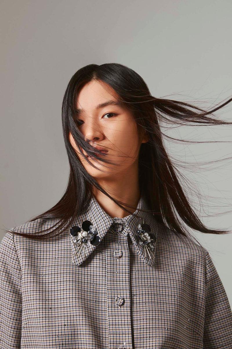 Shirtaporter Abito a Trapezio con Ricamo Economico